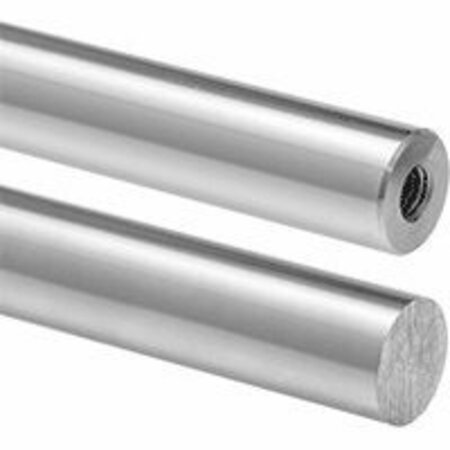 BSC PREFERRED Tapped Linear Motion Shaft Tapped End x Straight End 440C Stainless Steel 1 Diameter 12 Long 1240K848